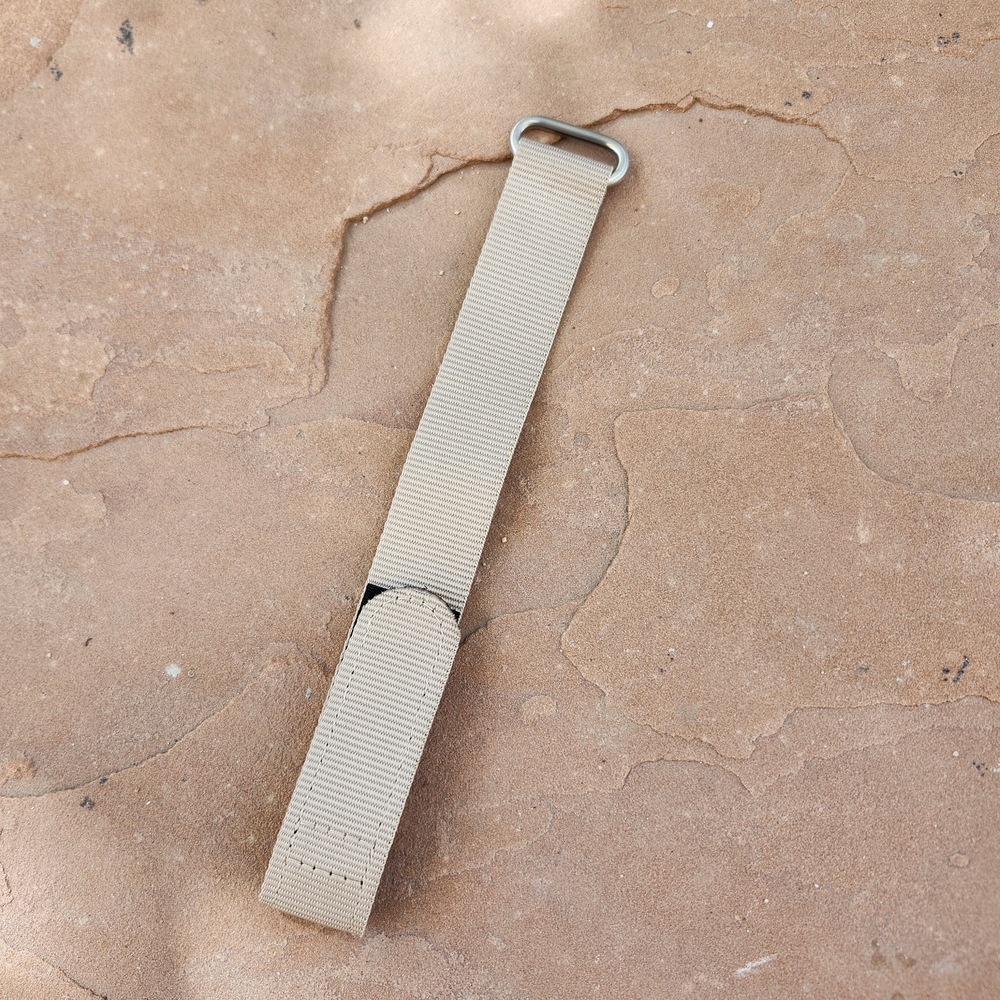 Barracuda Watch Strap Hook and Loop Closure Tan 22mm